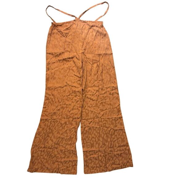 NWT RUMER Animal Print Wrap Pant In Rust Size Small - Picture 3 of 8